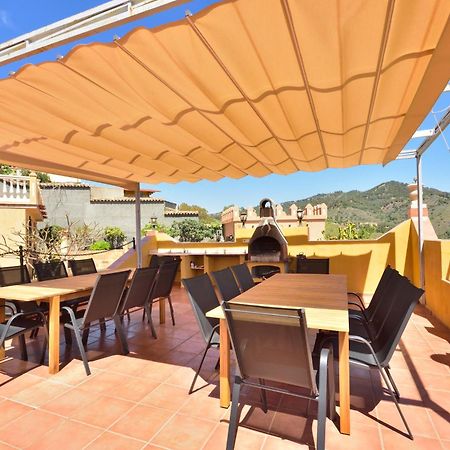 Villa Rural En Malaga Con Piscina Y Vistas Al Mar Bagian luar foto