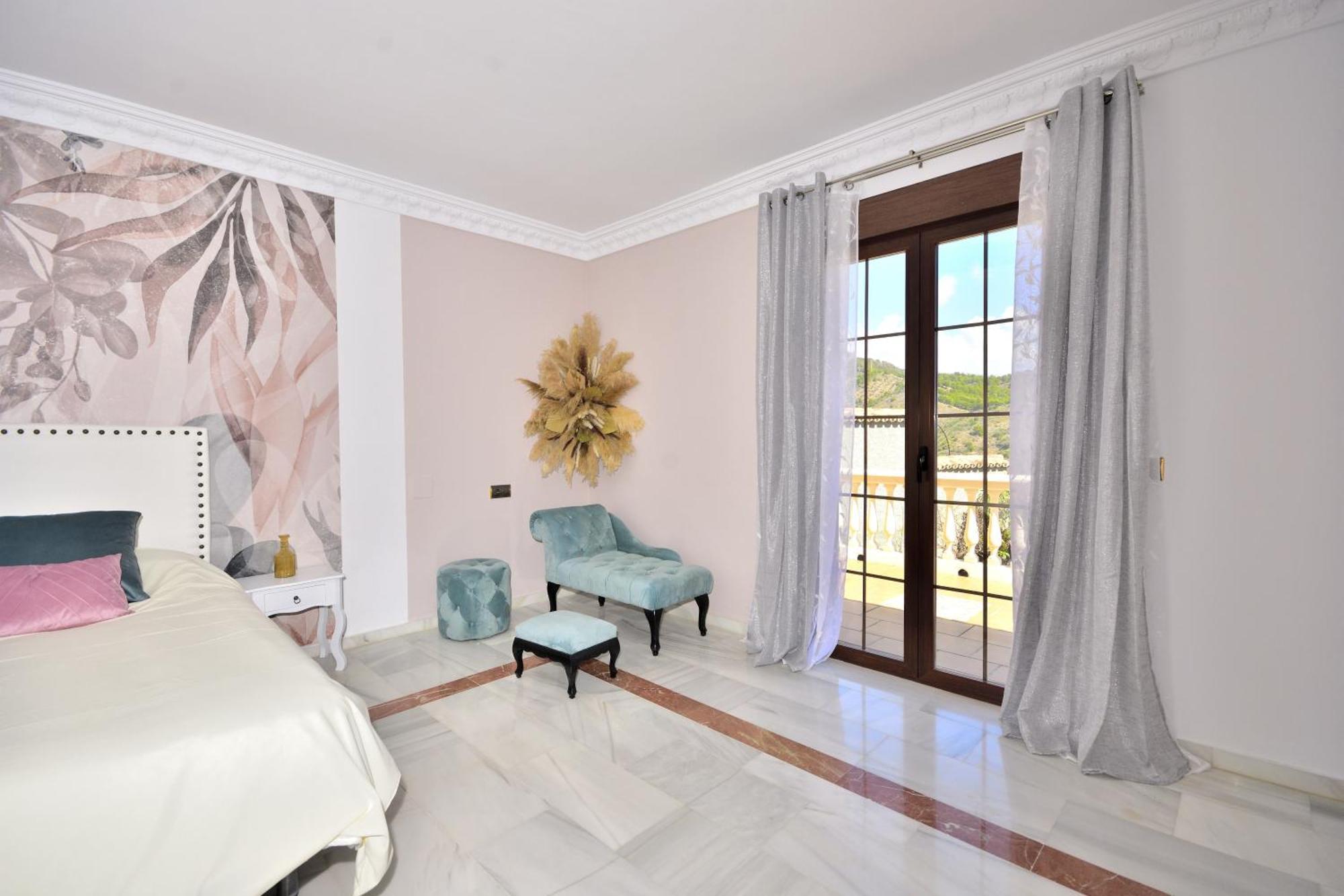 Villa Rural En Malaga Con Piscina Y Vistas Al Mar Bagian luar foto